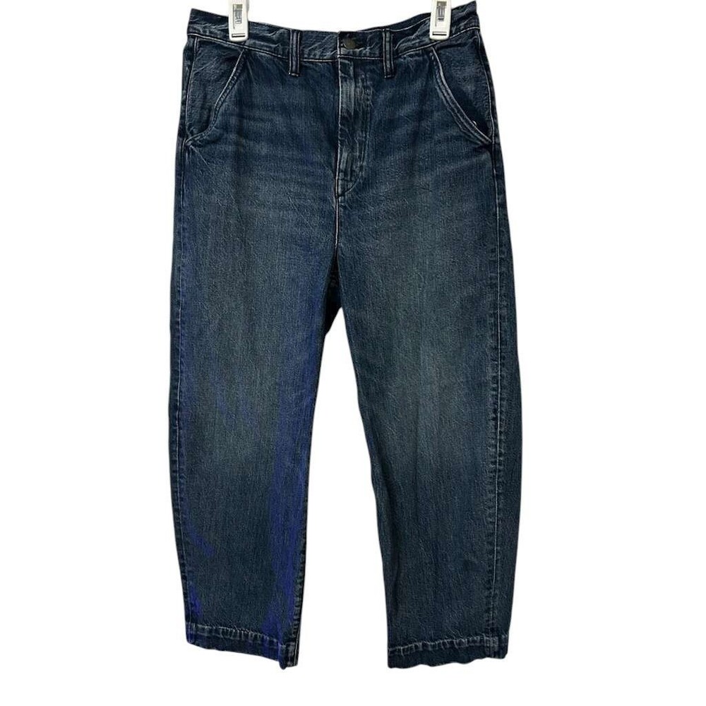 American Eagle AE77 Barrel Jeans Size 29 Women Blue Baggy Y2K